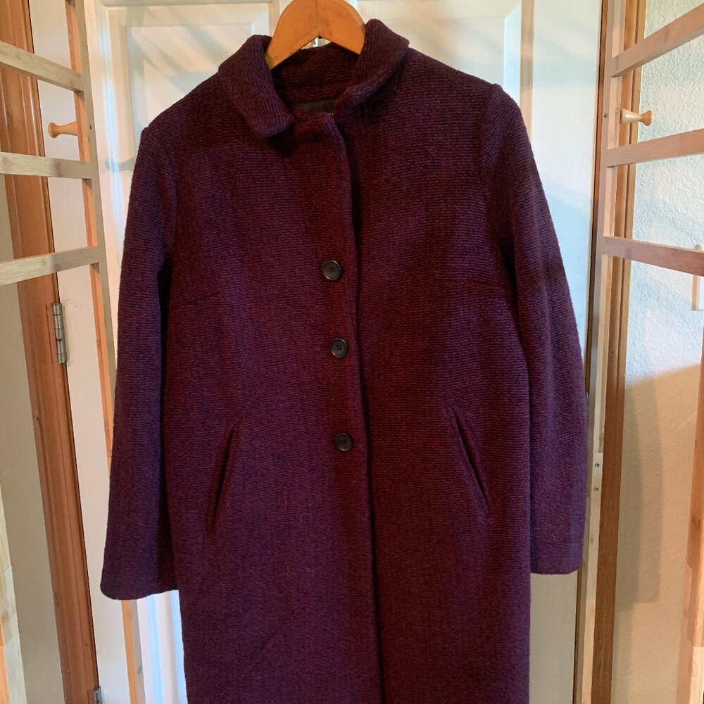 Banana Republic purple coat